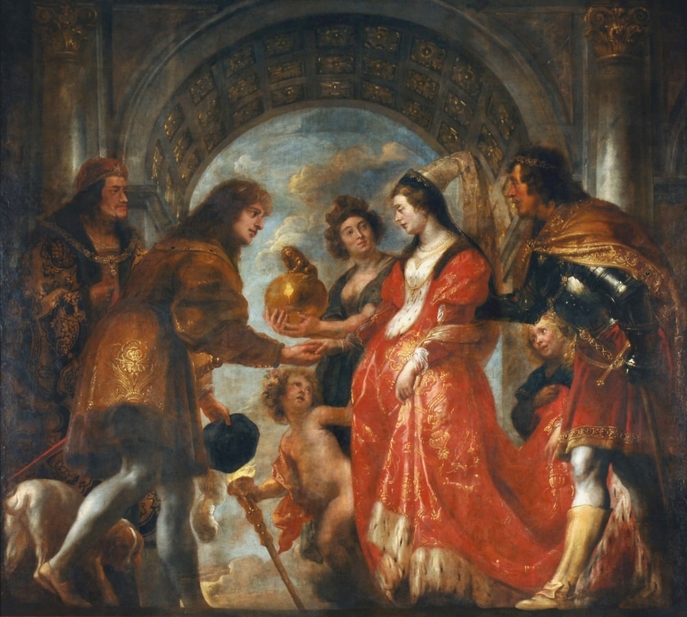 Archduke Maximilian of Austria gave his intended, Mary of Burgundy